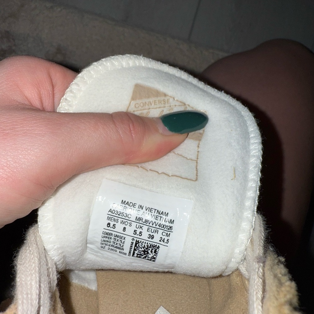 Tan fuzzy platform converse - Picture 4 of 4